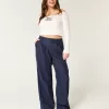 Hollister Livvy Ultra High-Rise Linen-Blend Wide-Leg Pants,Hollister Livvy Ultra High-Rise Linen-Blend Wide-Leg Pants