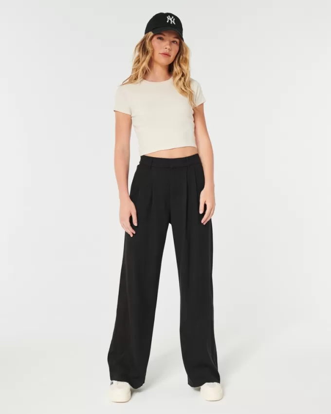 Hollister Livvy Ultra High-Rise Wide-Leg Pants,Hollister Livvy Ultra High-Rise Wide-Leg Pants