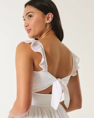 Hollister Saidie Chiffon Flutter Sleeve Mini Dress,Hollister Saidie Chiffon Flutter Sleeve Mini Dress