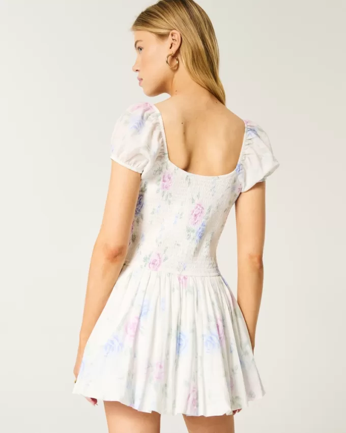 Hollister Sofia Drop-Waist Bubble Skort Dress,Hollister Sofia Drop-Waist Bubble Skort Dress