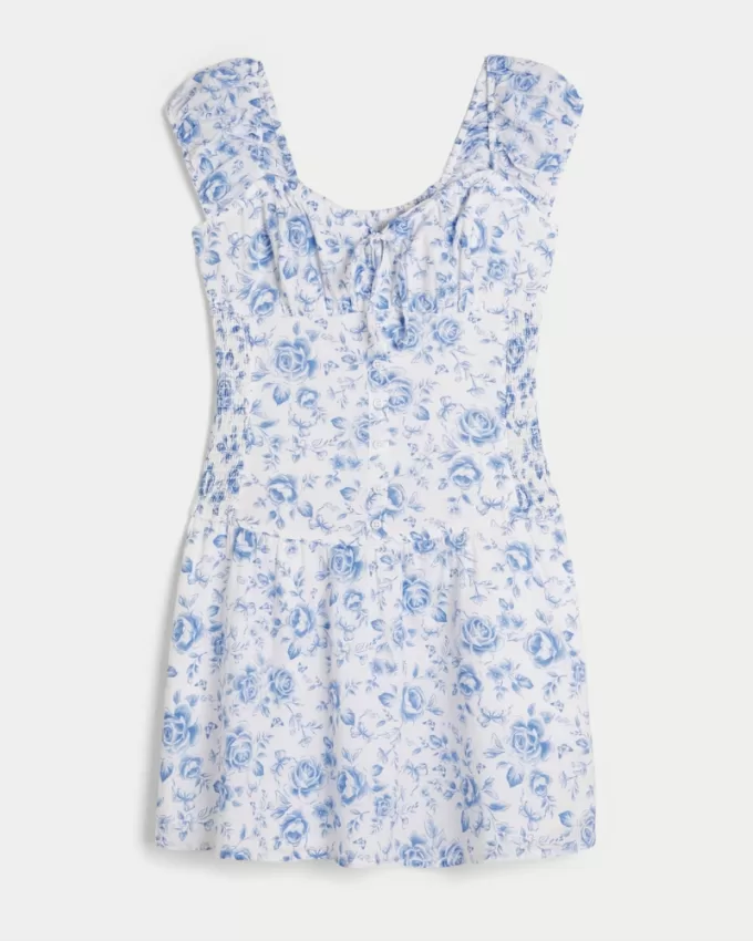 Hollister Sofia Drop-Waist Mini Dress,Hollister Sofia Drop-Waist Mini Dress