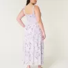 Hollister Sofia Side-Smocked Maxi Dress,Hollister Sofia Side-Smocked Maxi Dress