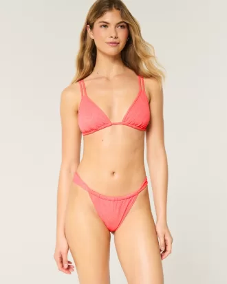 Jacquard Skinny Strap Cheekiest Bikini Bottom,Jacquard Skinny Strap Cheekiest Bikini Bottom