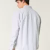 Linen-Blend Button-Through Shirt,Linen-Blend Button-Through Shirt