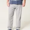 Linen-Blend Flex-Waist Baggy Pants,Linen-Blend Flex-Waist Baggy Pants
