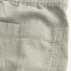 Linen-Blend Flex-Waist Baggy Pants,Linen-Blend Flex-Waist Baggy Pants