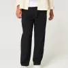 Linen-Blend Loose Pull-On Pants,Linen-Blend Loose Pull-On Pants