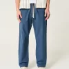 Linen-Blend Loose Pull-On Pants,Linen-Blend Loose Pull-On Pants