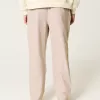 Linen-Blend Loose Pull-On Pants,Linen-Blend Loose Pull-On Pants