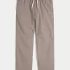 Linen-Blend Loose Pull-On Pants,Linen-Blend Loose Pull-On Pants