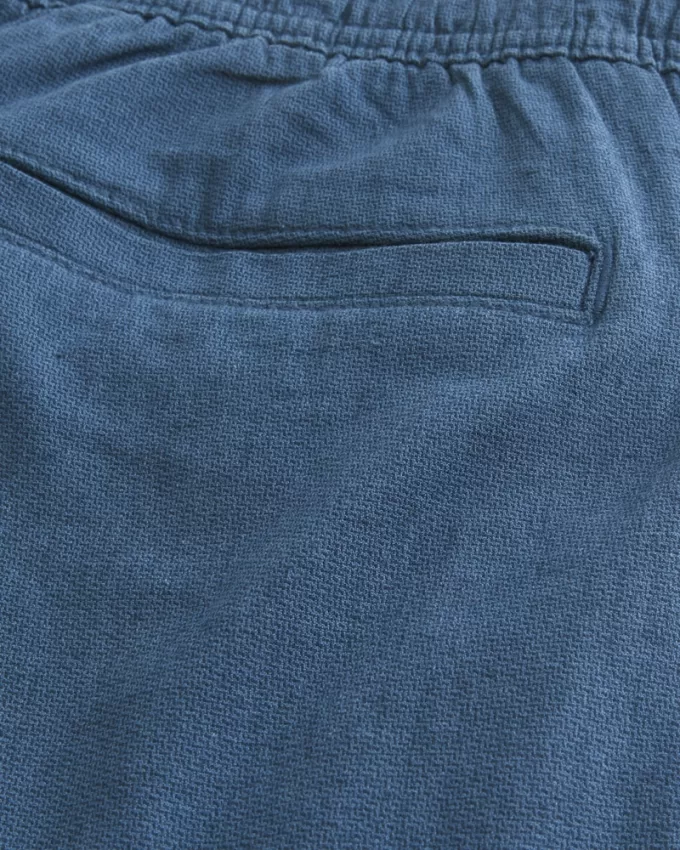 Linen-Blend Loose Pull-On Pants,Linen-Blend Loose Pull-On Pants