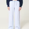 Linen-Blend Pull-On Baggy Pants,Linen-Blend Pull-On Baggy Pants