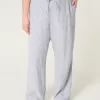 Linen-Blend Pull-On Baggy Pants,Linen-Blend Pull-On Baggy Pants