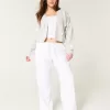 Linen-Blend Pull-On Baggy Pants,Linen-Blend Pull-On Baggy Pants