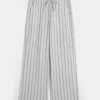 Linen-Blend Pull-On Baggy Pants,Linen-Blend Pull-On Baggy Pants