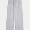 Linen-Blend Pull-On Baggy Pants,Linen-Blend Pull-On Baggy Pants
