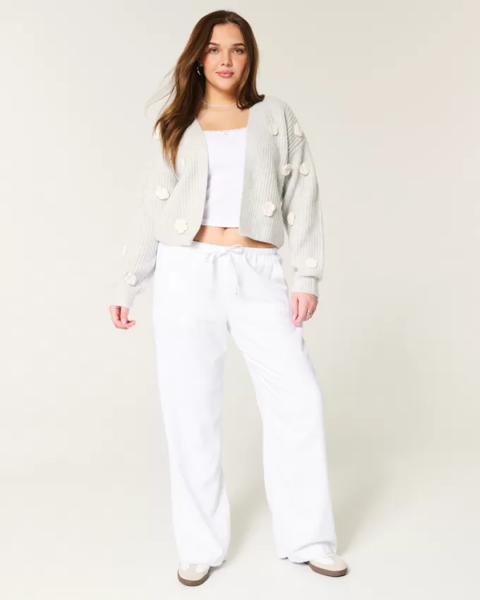 Linen-Blend Pull-On Baggy Pants,Linen-Blend Pull-On Baggy Pants