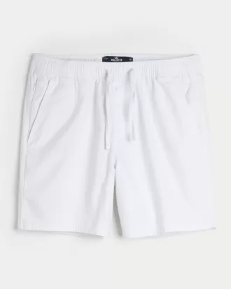 Linen-Blend Pull-On Shorts 7″,Linen-Blend Pull-On Shorts 7″