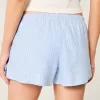 Linen-Blend Side Bow Soft Shorts,Linen-Blend Side Bow Soft Shorts