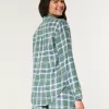 Long-Sleeve Flannel Pajama Top,Long-Sleeve Flannel Pajama Top