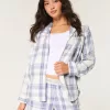Long-Sleeve Flannel Pajama Top,Long-Sleeve Flannel Pajama Top