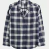 Long-Sleeve Flannel Pajama Top,Long-Sleeve Flannel Pajama Top
