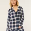 Long-Sleeve Flannel Pajama Top,Long-Sleeve Flannel Pajama Top