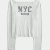 Long-Sleeve NYC Graphic T-Shirt,Long-Sleeve NYC Graphic T-Shirt