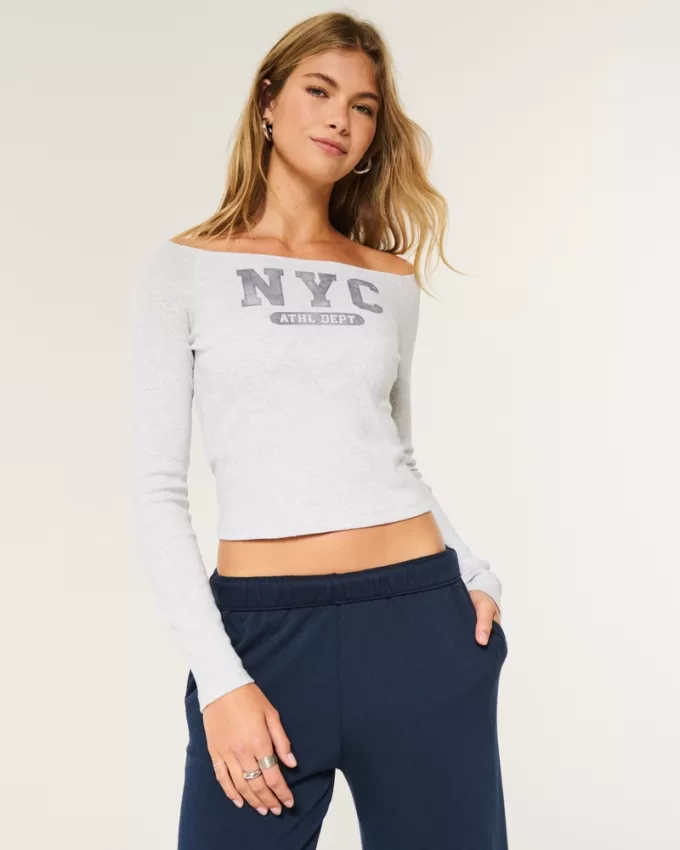 Long-Sleeve NYC Graphic T-Shirt,Long-Sleeve NYC Graphic T-Shirt