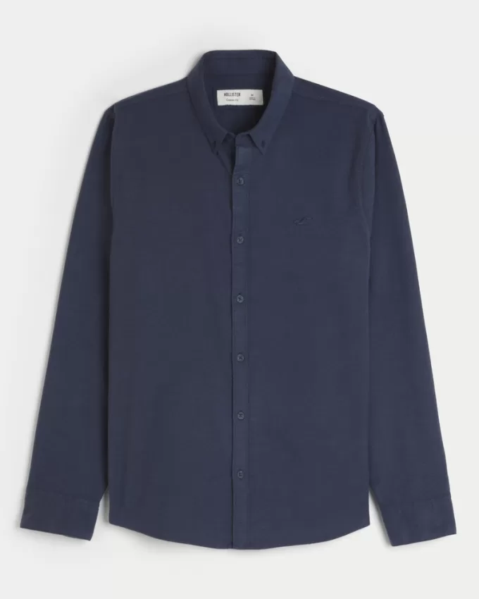 Long-Sleeve Oxford Shirt,Long-Sleeve Oxford Shirt