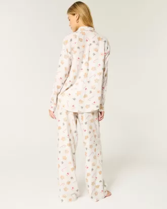 Long-Sleeve Pajama Shirt & Pants Set,Long-Sleeve Pajama Shirt & Pants Set