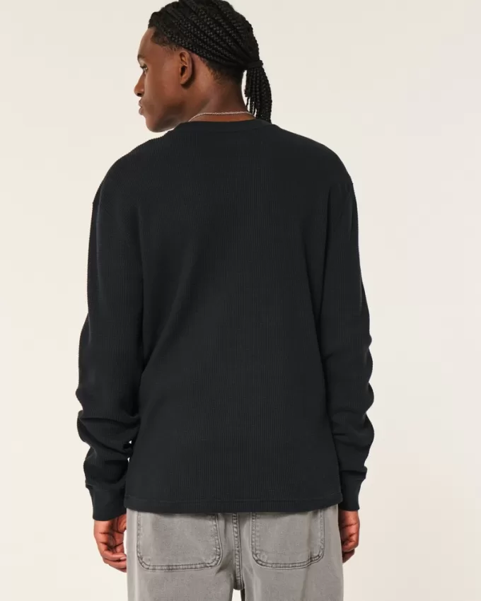 Long-Sleeve Thermal Crew T-Shirt,Long-Sleeve Thermal Crew T-Shirt