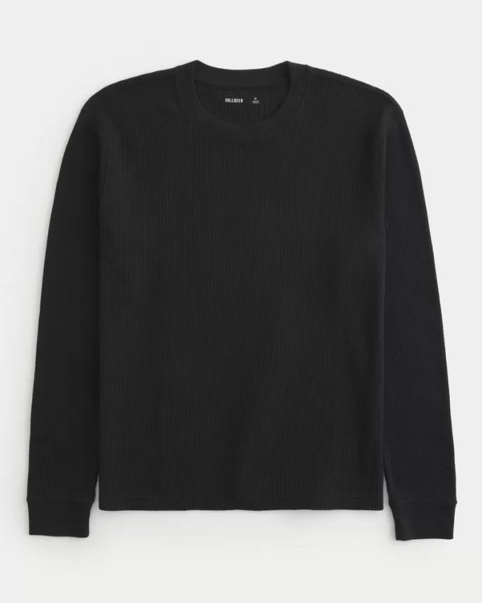 Long-Sleeve Thermal Crew T-Shirt,Long-Sleeve Thermal Crew T-Shirt