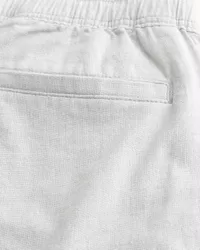 Loose Linen-Blend Pull-On Pants,Loose Linen-Blend Pull-On Pants