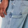 Loose Medium Wash Carpenter Jeans,Loose Medium Wash Carpenter Jeans