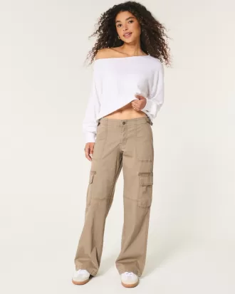 Low-Rise Baggy Cargo Pants,Low-Rise Baggy Cargo Pants