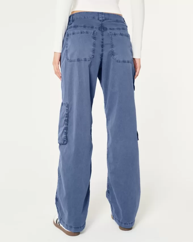 Low-Rise Baggy Zipper Pocket Cargo Pants,Low-Rise Baggy Zipper Pocket Cargo Pants