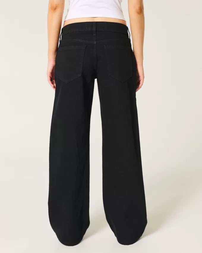 Low-Rise Black Baggy Jeans,Low-Rise Black Baggy Jeans
