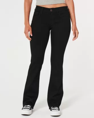 Low-Rise Black Boot Jeans,Low-Rise Black Boot Jeans