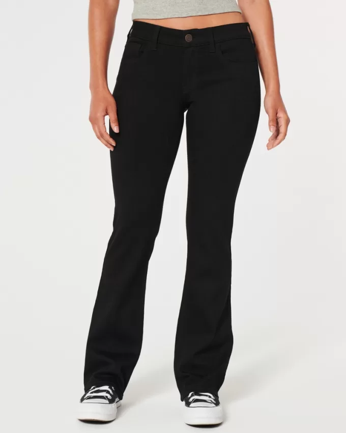 Low-Rise Black Boot Jeans,Low-Rise Black Boot Jeans