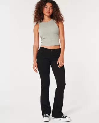 Low-Rise Black Boot Jeans,Low-Rise Black Boot Jeans