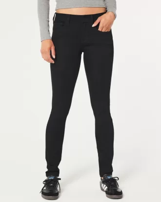 Low-Rise Black Super Skinny Jeans,Low-Rise Black Super Skinny Jeans