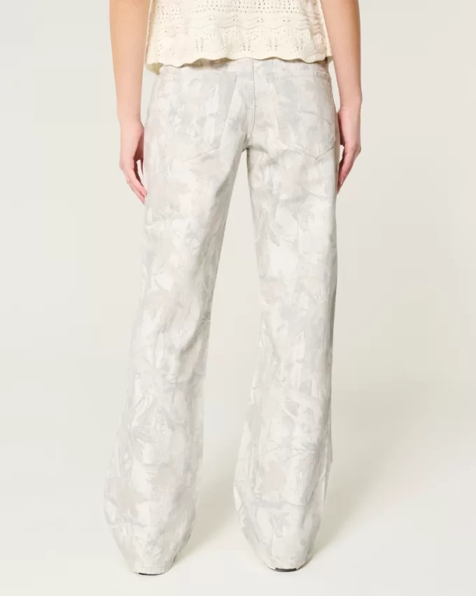 Low-Rise Camo Baggy Jeans,Low-Rise Camo Baggy Jeans