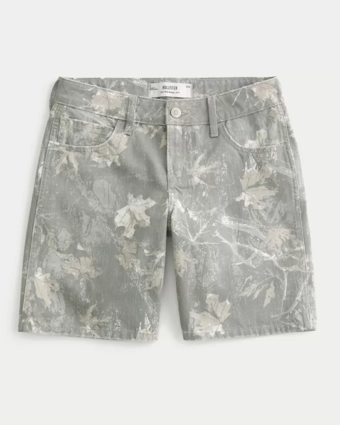 Low-Rise Camo Baggy Jort,Low-Rise Camo Baggy Jort