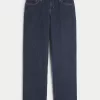 Low-Rise Dark Wash Loose Jeans,Low-Rise Dark Wash Loose Jeans
