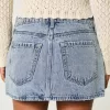 Low-Rise Denim Mini Skort,Low-Rise Denim Mini Skort
