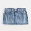 Low-Rise Denim Mini Skort,Low-Rise Denim Mini Skort