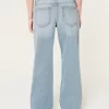 Low-Rise Distressed Medium Wash Baggy Jeans,Low-Rise Distressed Medium Wash Baggy Jeans