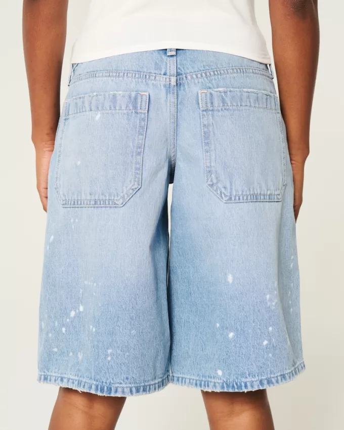 Low-Rise Distressed Super Baggy Jort,Low-Rise Distressed Super Baggy Jort