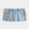 Low-Rise Floral Print Baggy Denim Shorts 3″,Low-Rise Floral Print Baggy Denim Shorts 3″